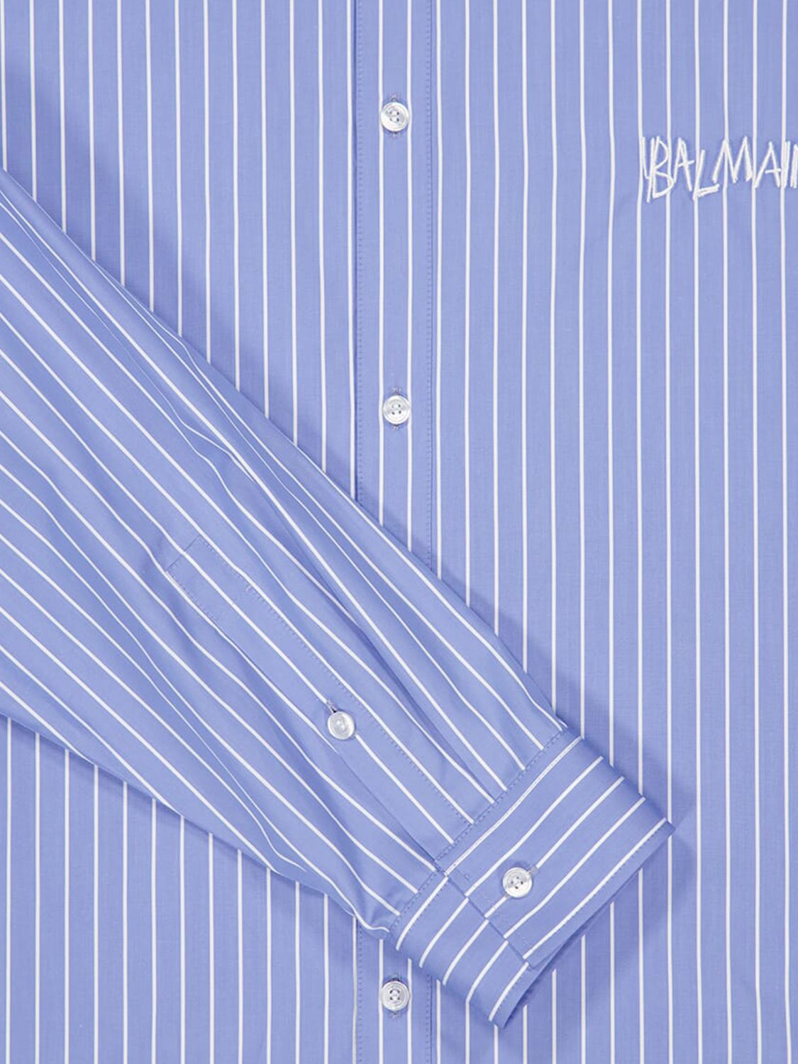 [Balmain] Shirts Long Sleeve SS26 GH1HS500CG37 SAB