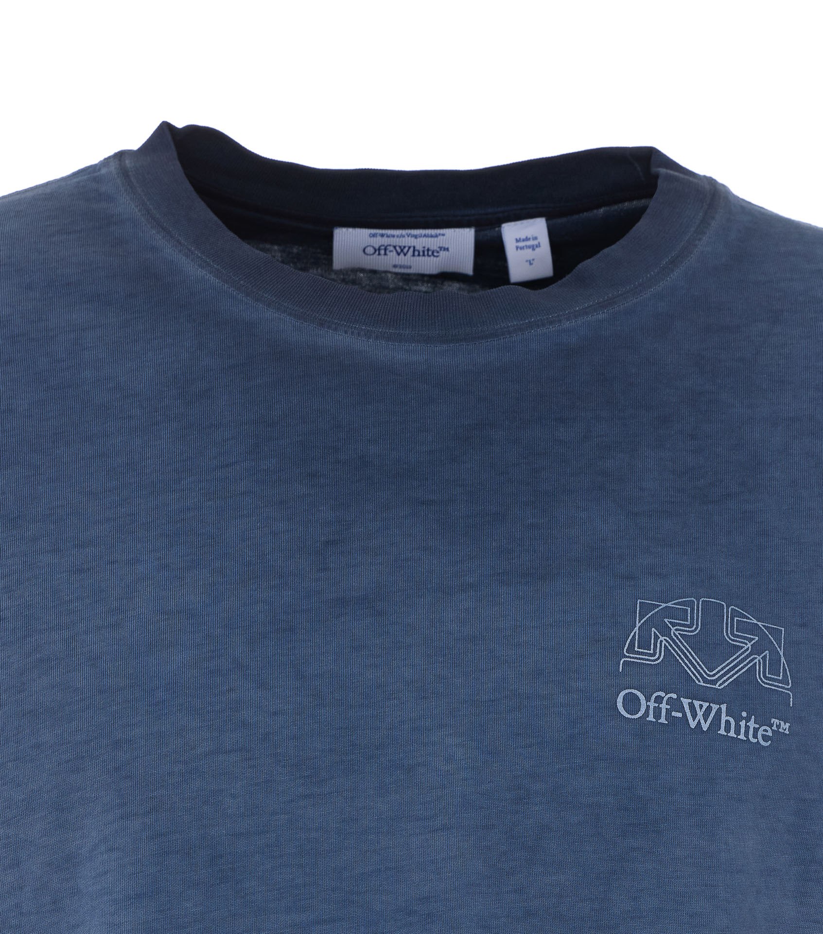 [Off White] T-shirts Short Sleeve FW26 OMAA120F26JER01F411