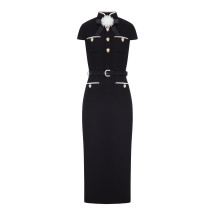 [Self-portrait] Short sleeve dress FW26 AW26074MBBBLACK