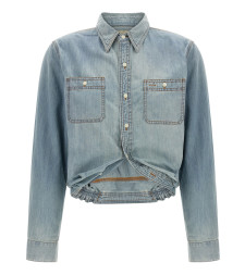 [R13] Shirts Long Sleeve FW26 R13WD185D351ARIVERBLUE