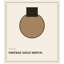 VINTAGE GOLD WATCH 36MM
