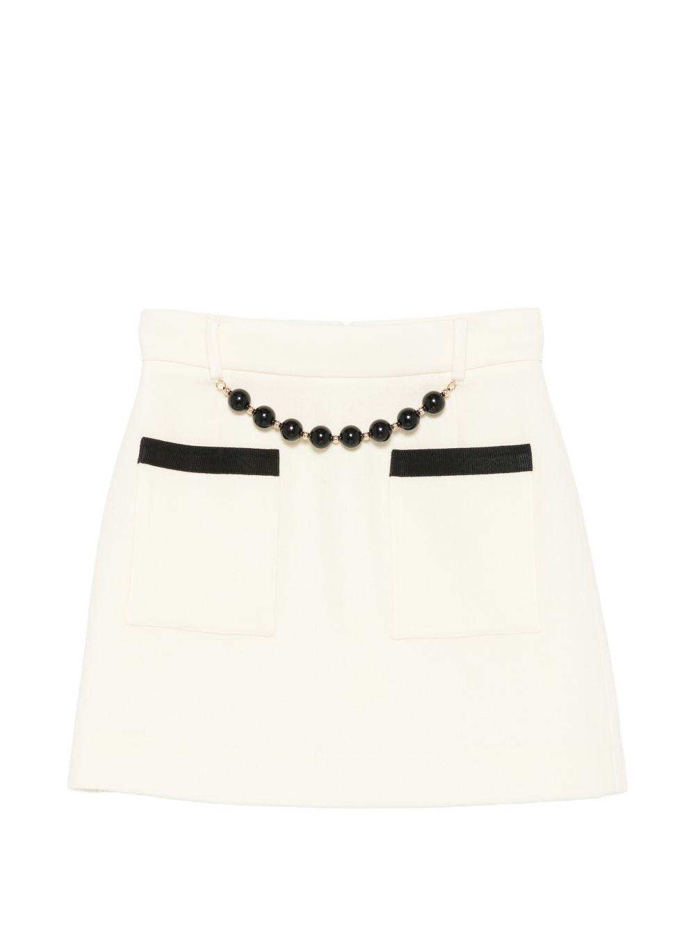 [ALESSANDRO ENRIQUEZ] Midi skirt FW26 SK81DCROFFWHITE