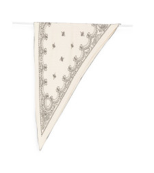 [Destin] Scarf FW26 BOX12TRIBANDANACREAM