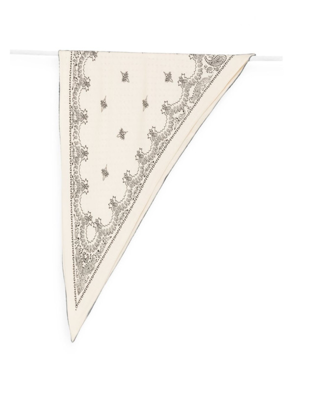 [Destin] Scarf FW26 BOX12TRIBANDANACREAM