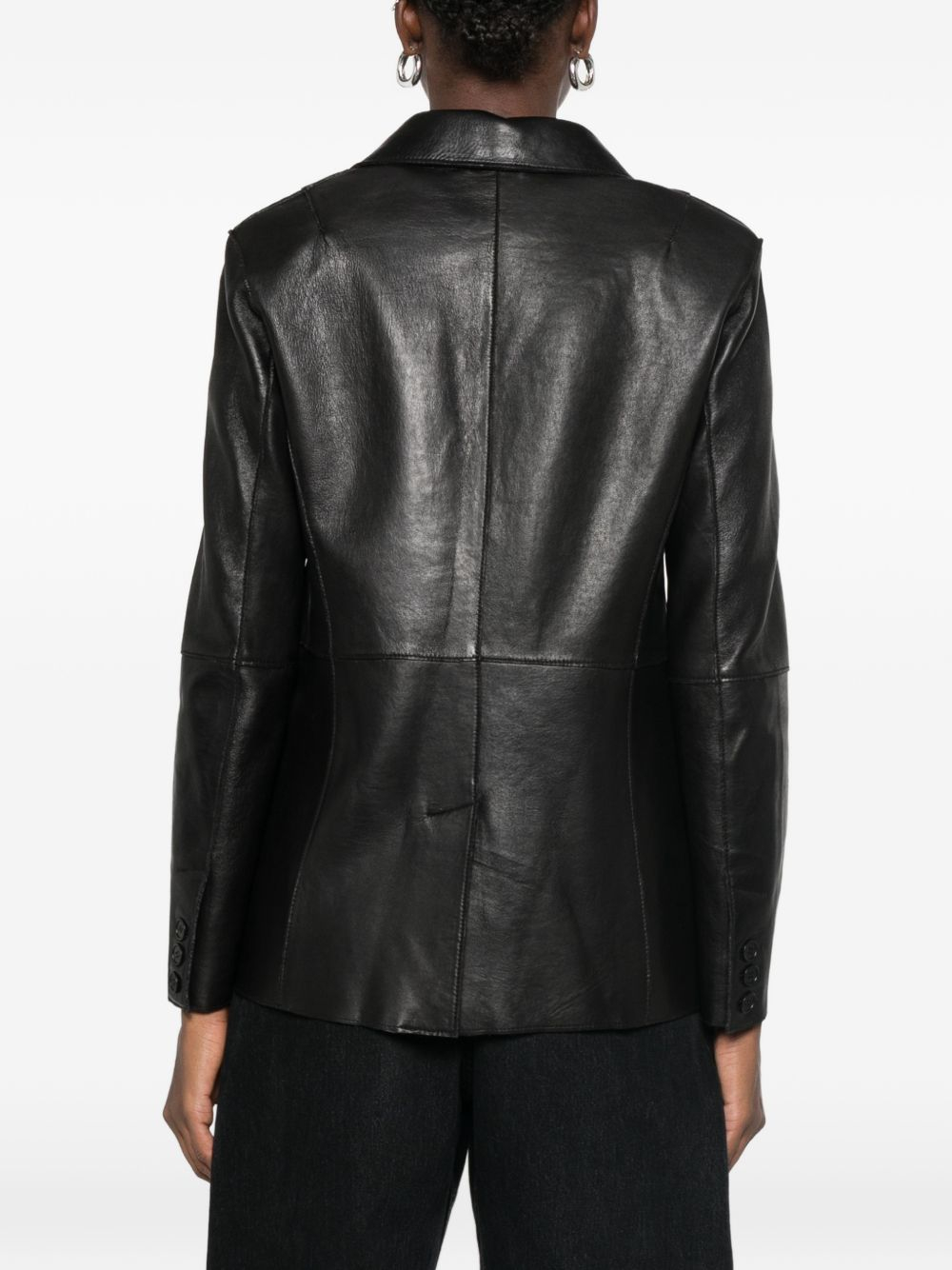 [PAROSH] Leather Jacket FW26 D431760SMACIOCK26W013