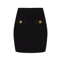 [Balmain] Mini skirt FW26 HF1LB015KK200PA