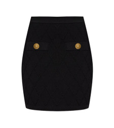 [Balmain] Mini skirt FW26 HF1LB015KK200PA