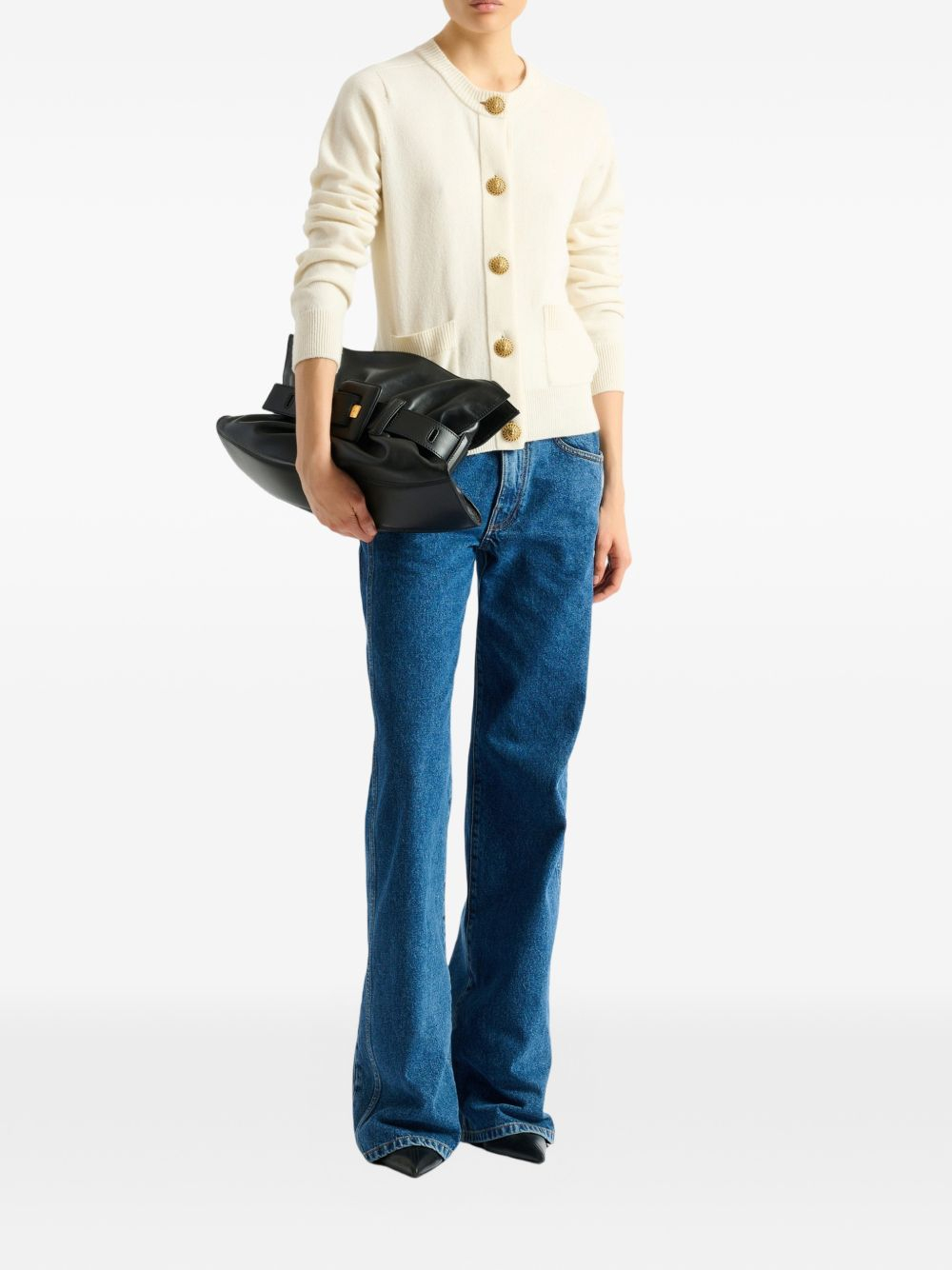 [Balmain] Cardigan FW26 HF1KL917KI870KA