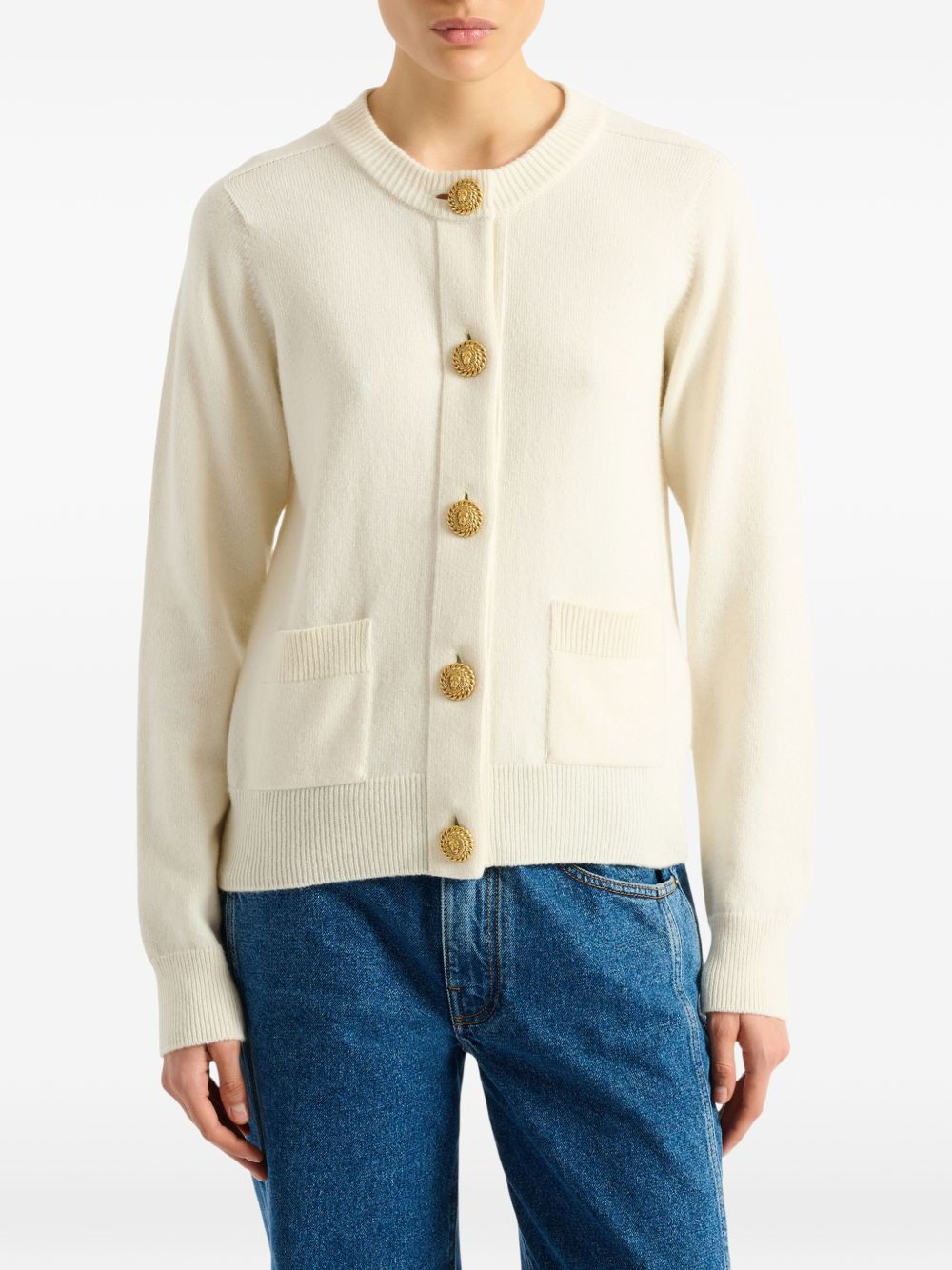 [Balmain] Cardigan FW26 HF1KL917KI870KA