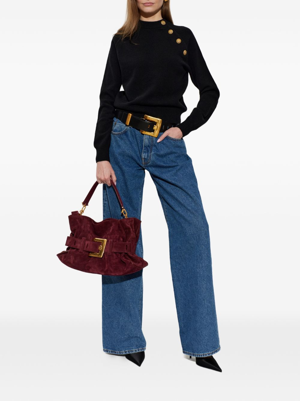 [Balmain] Knitwear FW26 HF1KA130KI870PA