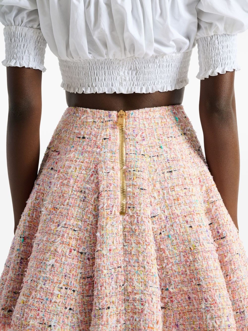 [Balmain] Mini skirt FW26 HF1LA680XM17AAA