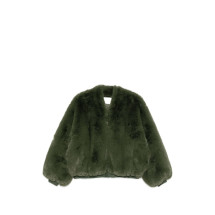 [THE FRANKIE SHOP] Fur Jacket FW26 JAFS22738407MOSSGREEN