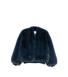 [THE FRANKIE SHOP] Fur Jacket FW26 JAFS22739304NAVY