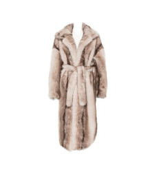 [THE FRANKIE SHOP] Fur Jacket FW26 COFS22420103GREY