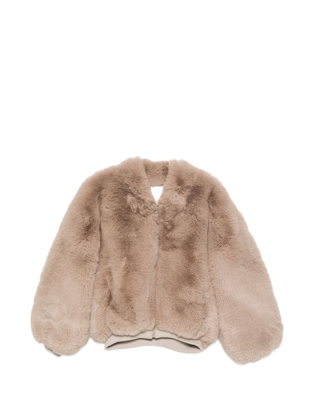 [THE FRANKIE SHOP] Fur Jacket FW26 JAFS22736226LIGHTTAUPE