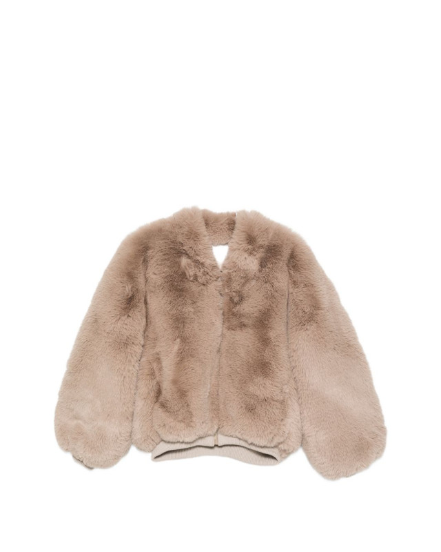 [THE FRANKIE SHOP] Fur Jacket FW26 JAFS22736226LIGHTTAUPE