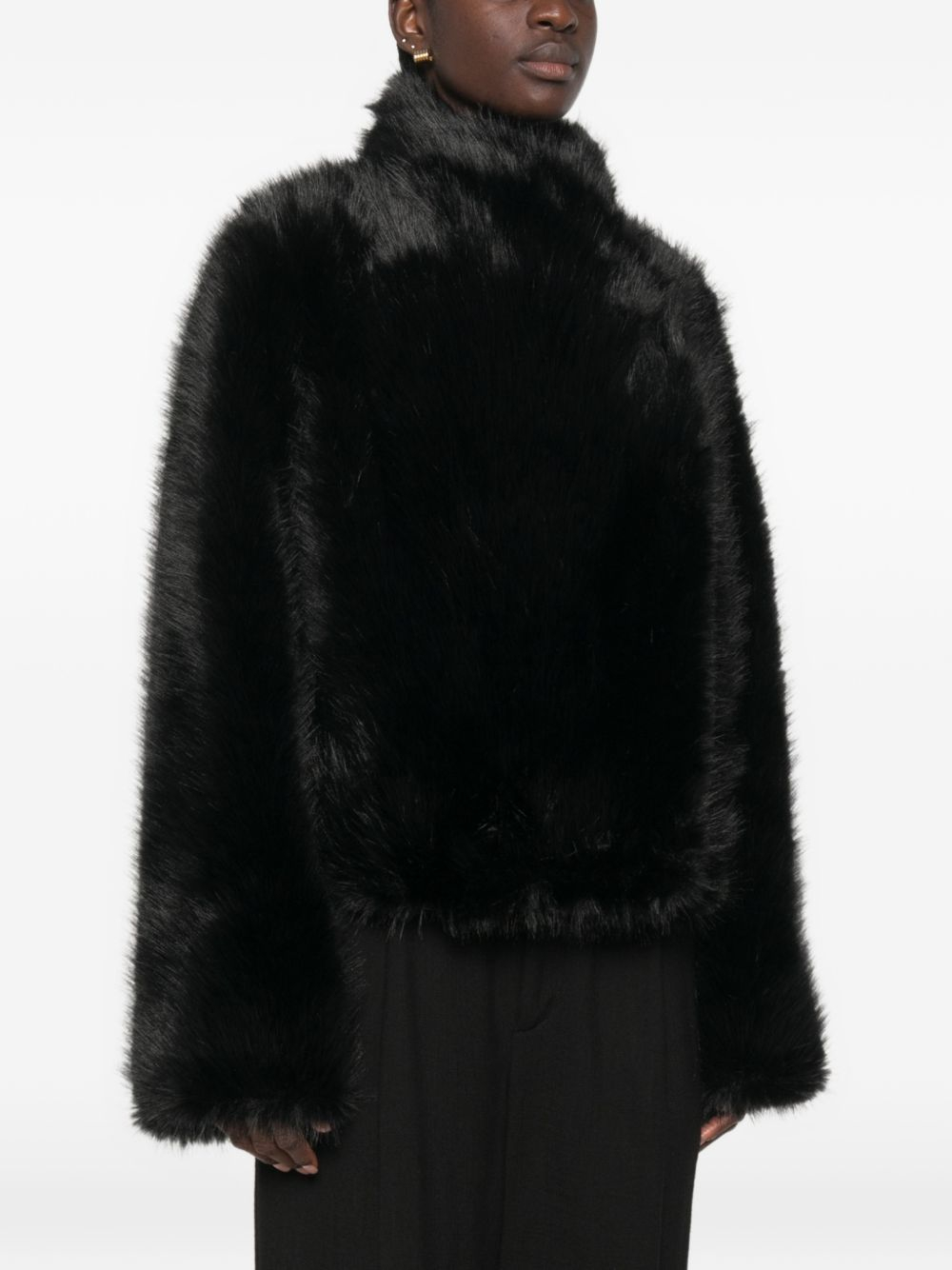 [BB Couture] Fur Jacket FW26 FW26JA07BLACK