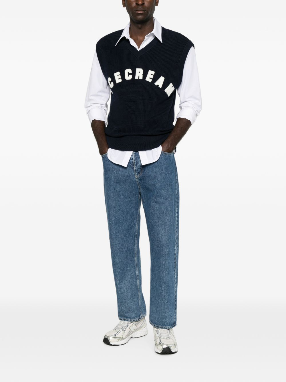 [ICECREAM] Knitwear FW26 ICKN26327NAVY