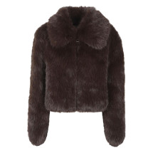 [THE FRANKIE SHOP] Fur Jacket FW26 COFS041442000BROWN