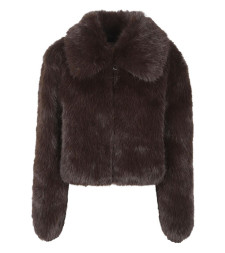 [THE FRANKIE SHOP] Fur Jacket FW26 COFS041442000BROWN