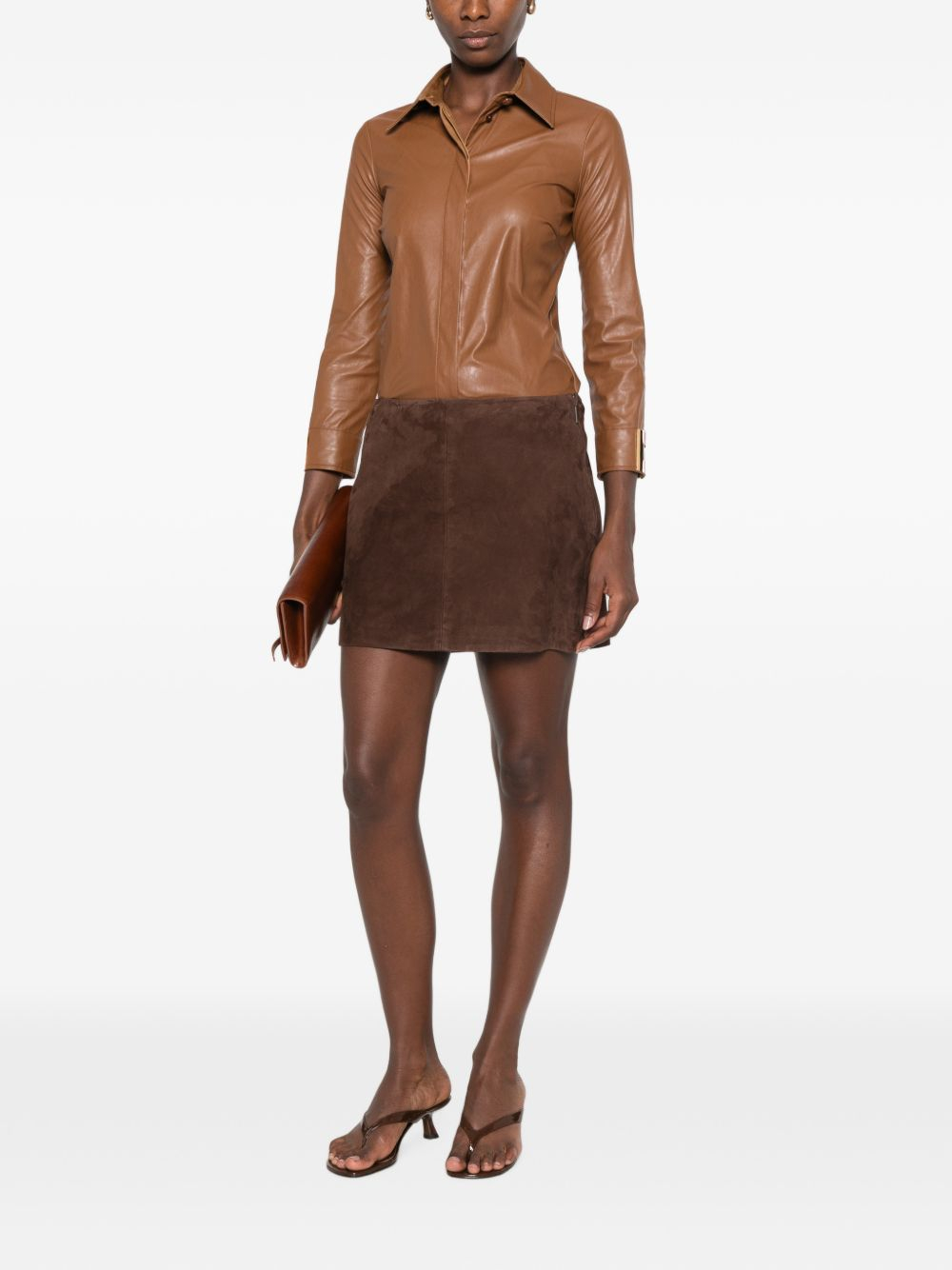 [ELISABETTA FRANCHI] Leather Jacket FW26 CA19566E2FK3
