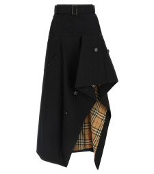 [Burberry] Long skirt FW26 8129543BLACK