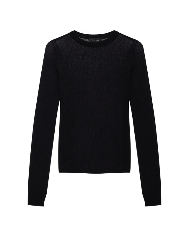 [Anine Bing] Knitwear FW26 A-09-12741  BLK1