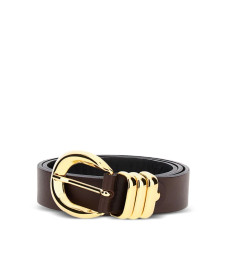 [Federica Tosi] Belt FW26 FTI25CT03BROWN-GOLD