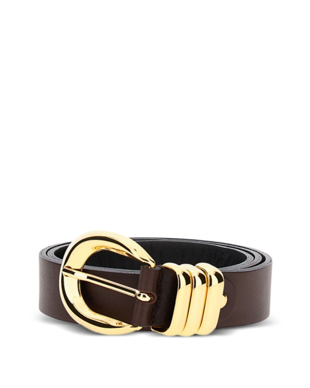 [Federica Tosi] Belt FW26 FTI25CT03BROWN-GOLD