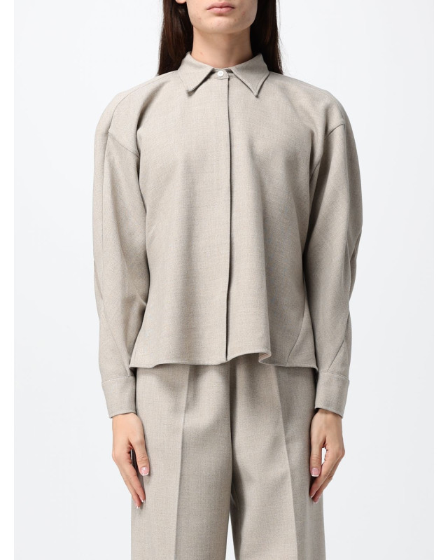 [Fabiana Filippi] Shirts Long Sleeve FW26 CAD216F262M267 MOKA MERINGA