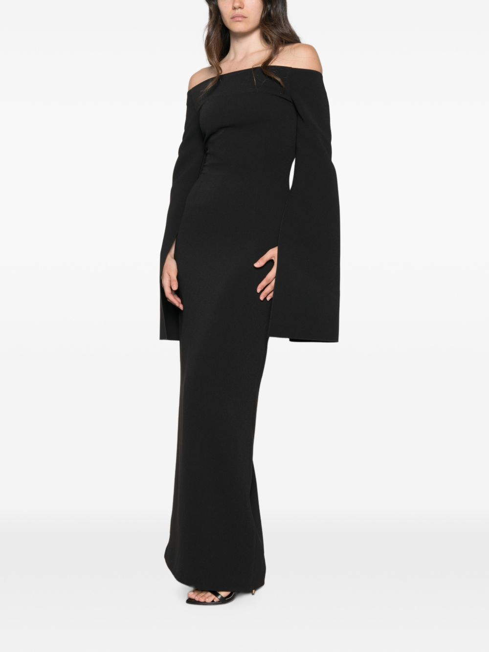 [Solace London] Long sleeve dress FW26 OS49015BLACK
