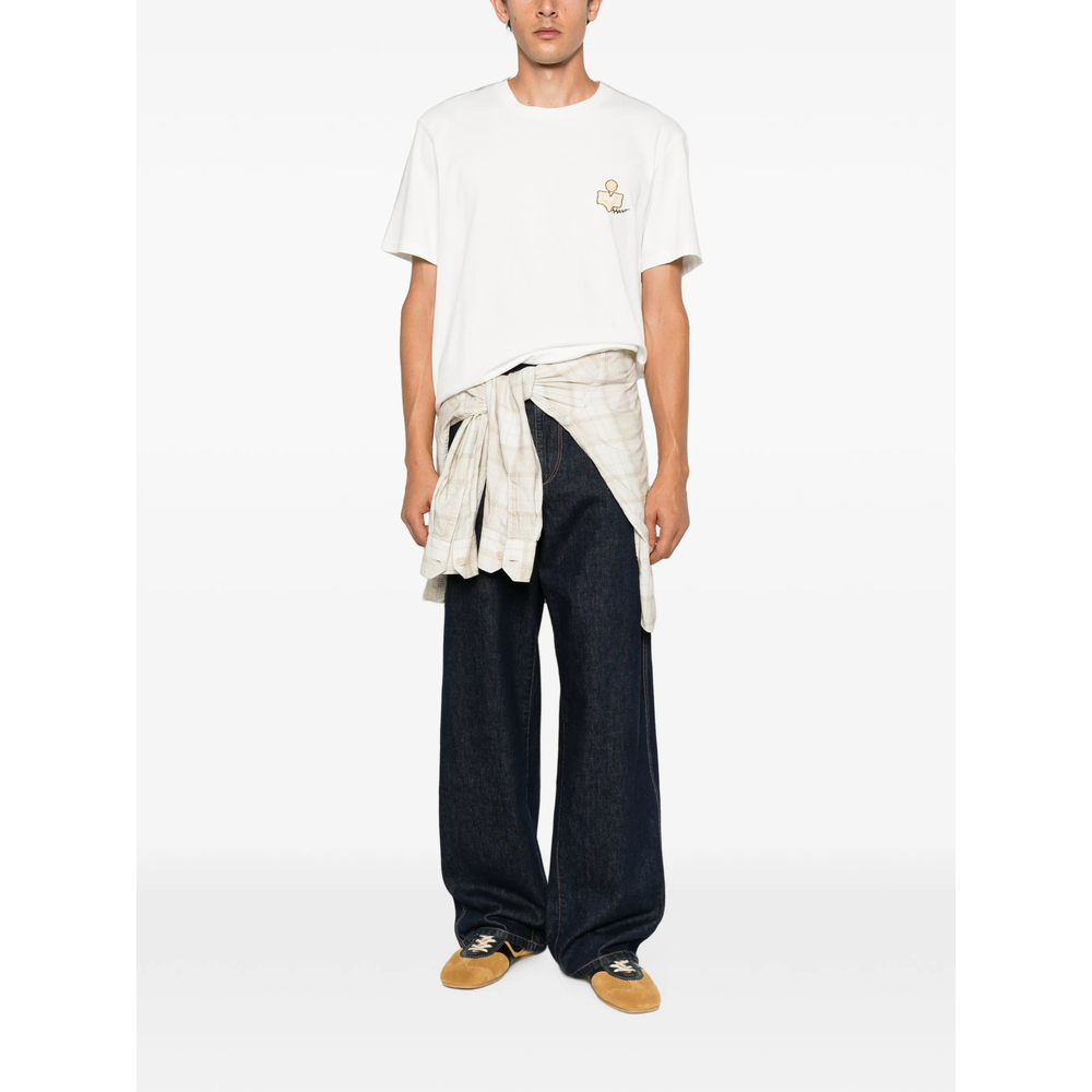 [Isabel Marant] T-shirts Short Sleeve FW26 D3N06H TS0052HE 20WH