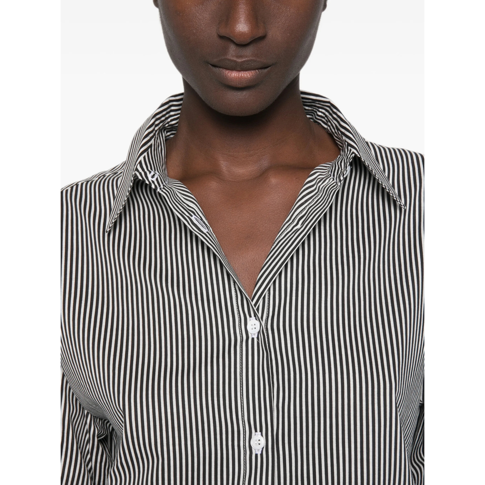 [THE FRANKIE SHOP] Shirts Long Sleeve FW26 PERI COTTON BKWHI