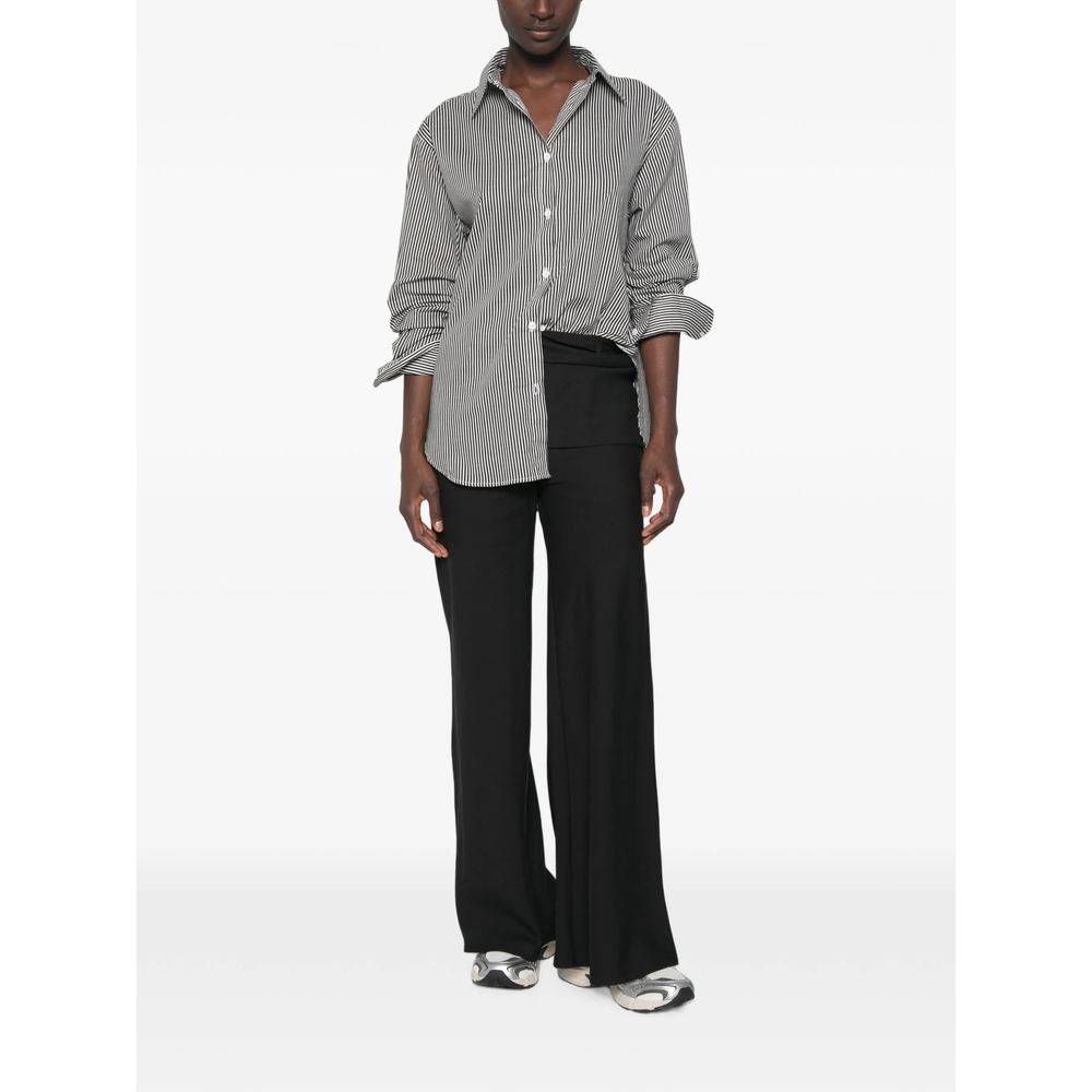 [THE FRANKIE SHOP] Shirts Long Sleeve FW26 PERI COTTON BKWHI