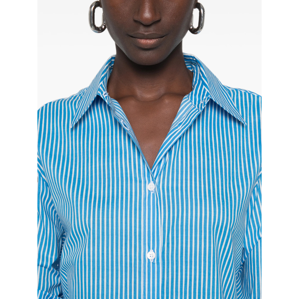 [THE FRANKIE SHOP] Shirts Long Sleeve FW26 PERI COTTON BLUE