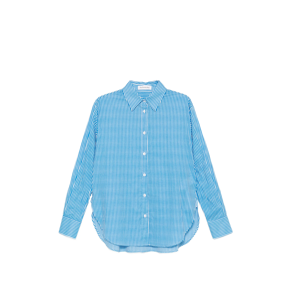 [THE FRANKIE SHOP] Shirts Long Sleeve FW26 PERI COTTON BLUE