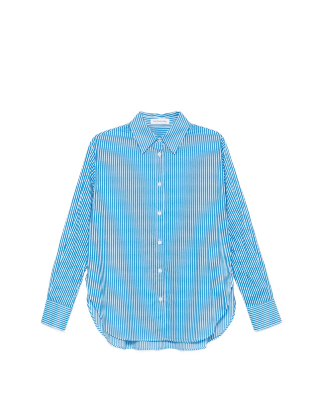 [THE FRANKIE SHOP] Shirts Long Sleeve FW26 PERI COTTON BLUE