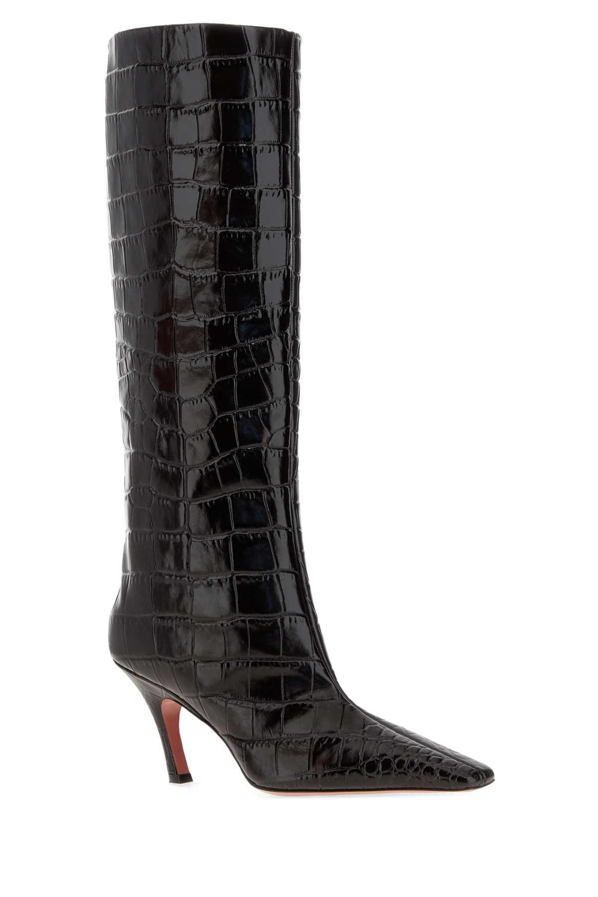 [Amina Muaddi] Boots FW26 MONABOOT80 SHINYCOFFEE