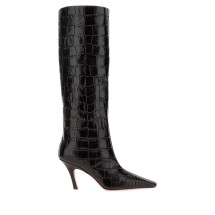 [Amina Muaddi] Boots FW26 MONABOOT80 SHINYCOFFEE