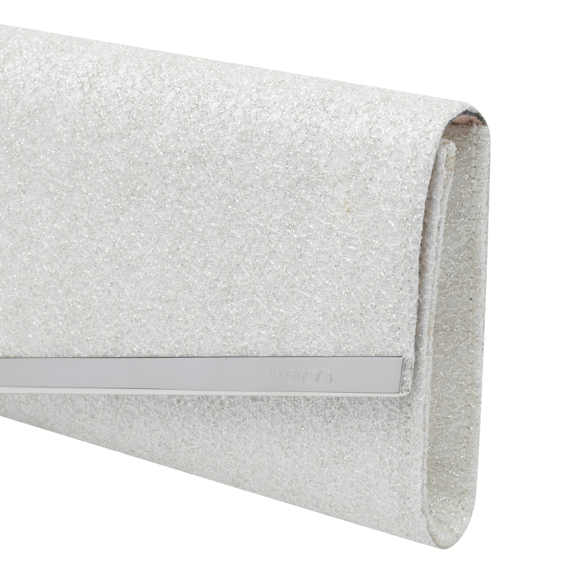 [Jimmy Choo] Clutch bag FW26 EMMIEUBDIVORY/SILVER