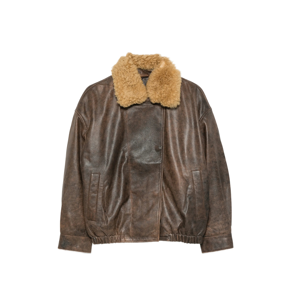 [R13] Leather Jacket FW26 R13WR676 R868A BROWN