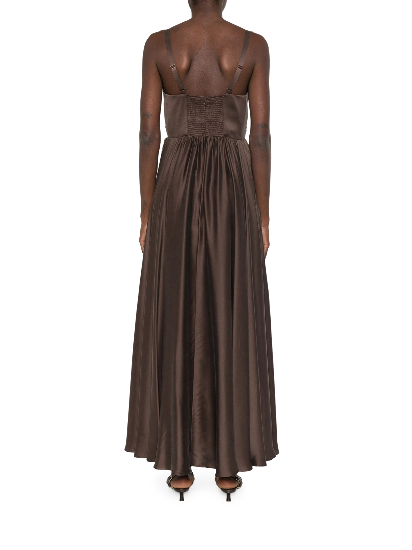 [Zimmermann] Sleeveless dress FW26 5396DF26RBCH BITTER CHOCOLATE