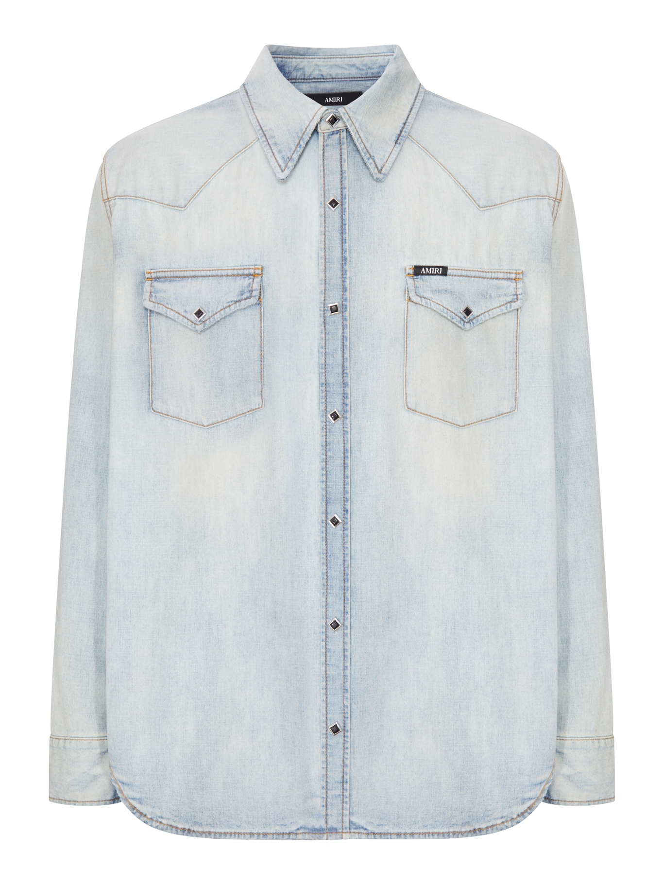 [Amiri] Shirts Long Sleeve FW26 AM426SH047007J SNOW INDIGO