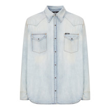 [Amiri] Shirts Long Sleeve FW26 AM426SH047007J SNOW INDIGO