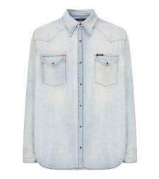 [Amiri] Shirts Long Sleeve FW26 AM426SH047007J SNOW INDIGO