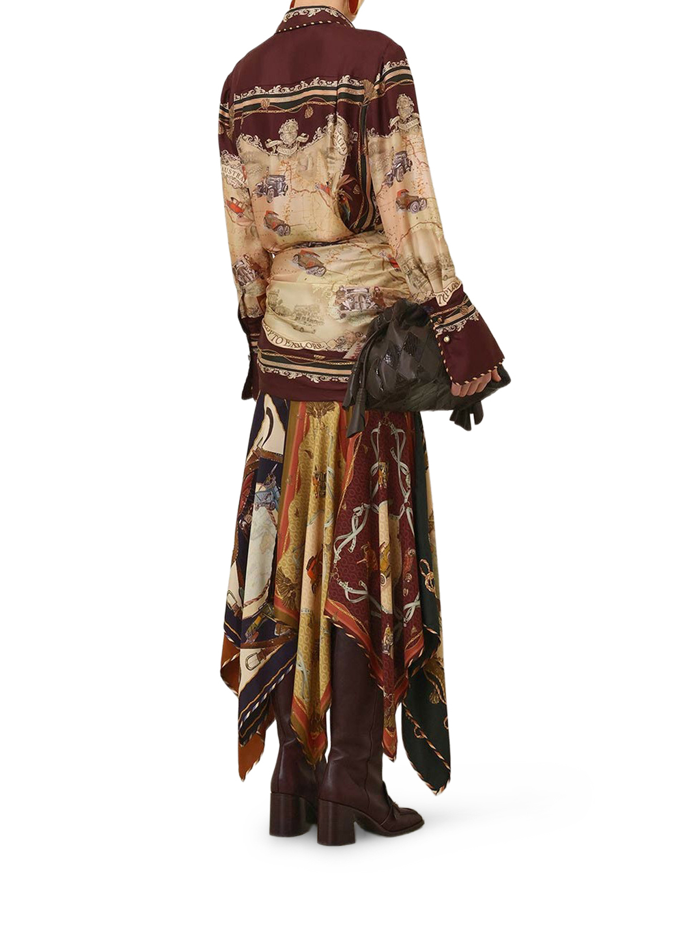 [Zimmermann] Shirts Long Sleeve FW26 0901TF261PLSCF PLUM SCARF