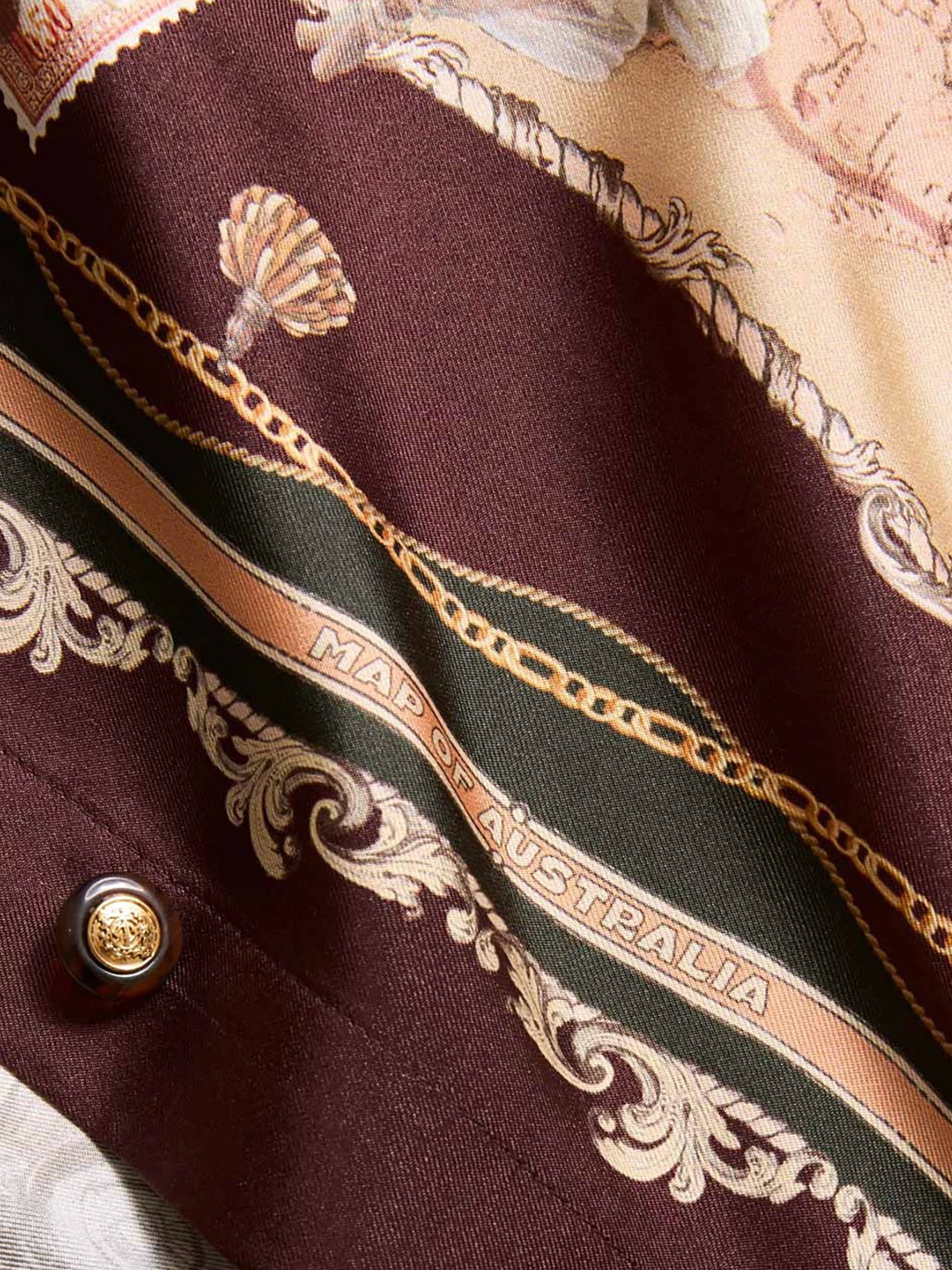 [Zimmermann] Shirts Long Sleeve FW26 0901TF261PLSCF PLUM SCARF