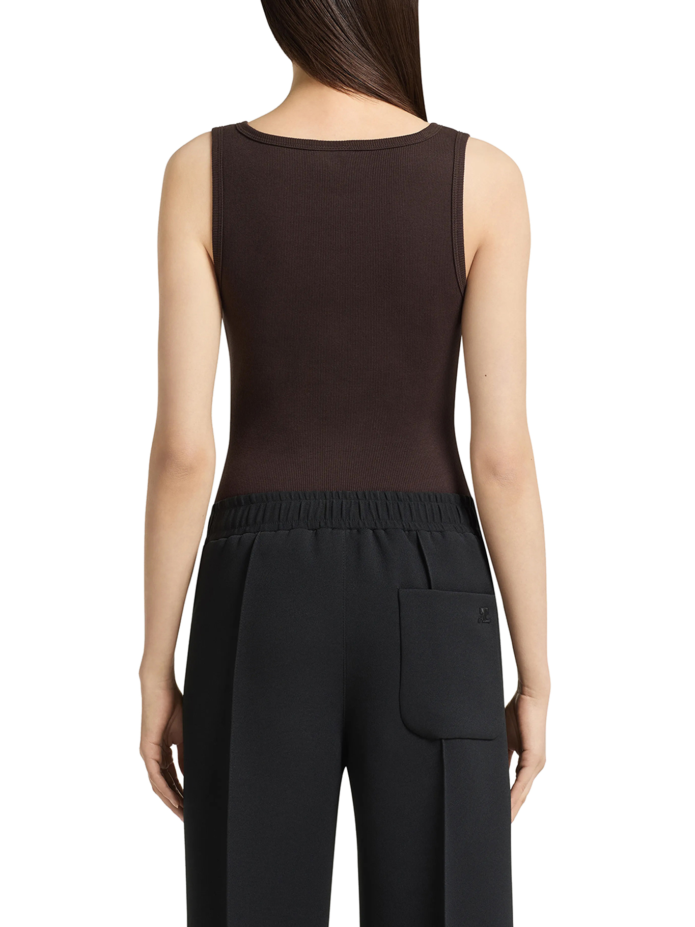 [Courreges] Tank top FW26 426JTS299JS01941983 CHOCOLATE