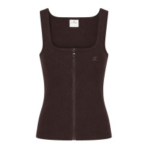 [Courreges] Tank top FW26 426JTS299JS01941983 CHOCOLATE
