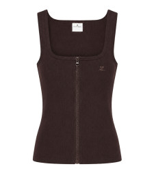 [Courreges] Tank top FW26 426JTS299JS01941983 CHOCOLATE